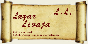 Lazar Livaja vizit kartica
